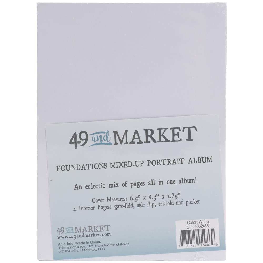 49 & Market Foundations Mixed Up Portrait Album - White